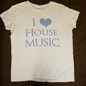 I Love House music T shirt